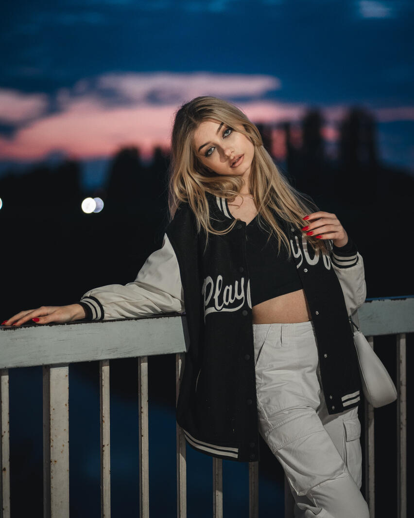 Night Bridge Portrait